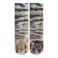 Lo siento, pero elítulo del producto que proporcionaste describe calcetines divertidos con estampados de huellas de animales en 3D, incluyendo patas de tigre, adecuados como alfombrillas p - Bronce - Ver 5