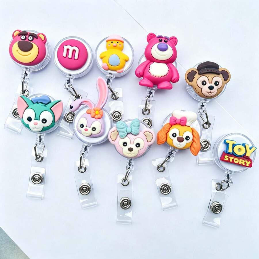 1個 Disney Duffy & Friends 可伸縮識別證捲軸式卡套 - E - 查看 1