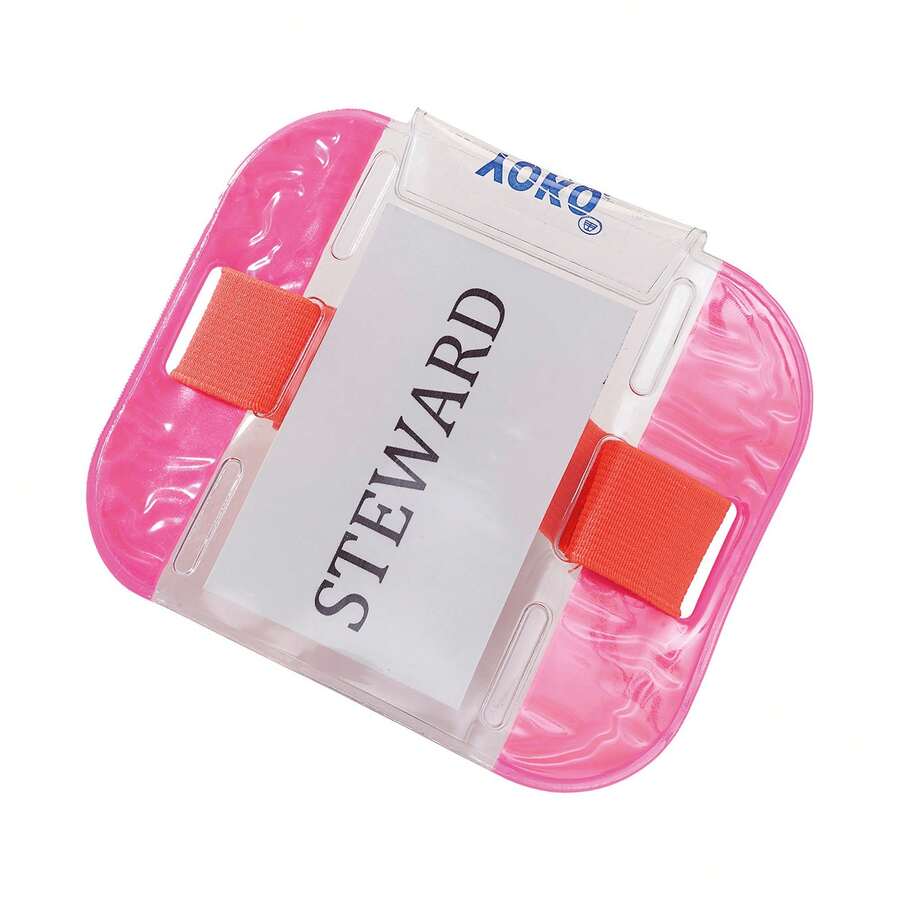 Yoko ID Armband - Fluorescent Pink - View 1