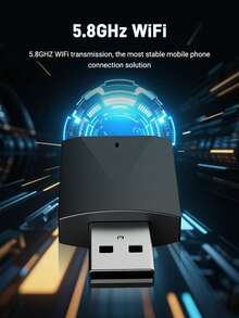 XUDA 2026 New Mini Wired To Wireless 2-In-1 Adapter, Wireless CarPlay & Android Auto, Plug And Play, Compatible With 99% Original Vehicles With CarPlay/Android Auto, 2.4~5.0 GHz WiFi5 - A - View 5
