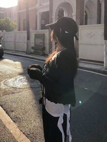 V-Neck Tie-Up Knit Cardigan For Women, Lightweight Loose Casual Short Jacket For Summer Black - Black - View 4