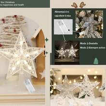 Christmas Tree Topper LED Lights - Five-pointed Star - View 5