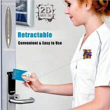 1pc, 2D Flat Retractable Badge Reel Accessory, Cute Fun Acrylic ID Badge Holder With Clip, TRI OR TREAT Design, Suitable For Office, Nurse, Visitor Pass, Halloween, Christmas And Other Events Office Supplies - 30pcs 2D Flat - Multicolor - View 5