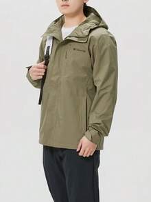 Columbia New Men's Outdoor Hiking Mountain Jacket, Waterproof Sports Softshell Coat - Army Green - View 3