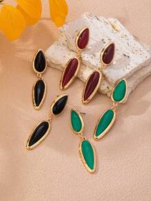 1 Pair Fashionable Personalized Minimalist Women's Water Drop Earrings - Teardrop Earrings - View 3