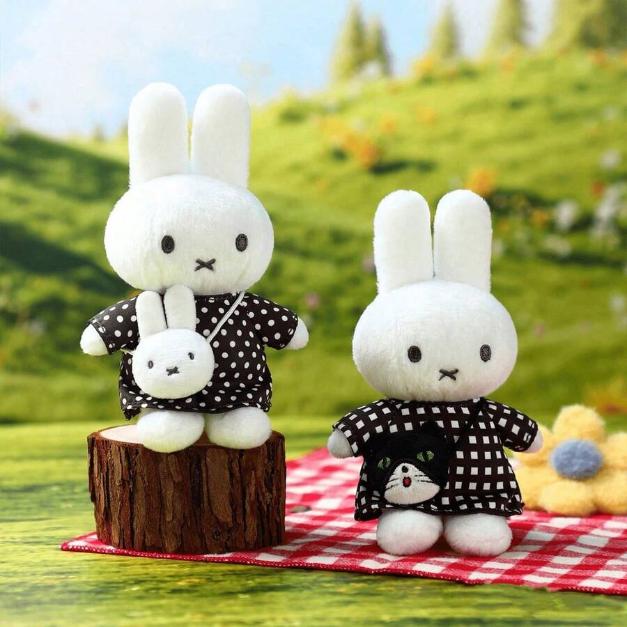 Gantungan Kunci Boneka Kelinci Lucu Miffy Lembut, Hiasan Tas Estetik, Hadiah Ulang Tahun/Peringatan untuk Anak Perempuan - MultiWarna - View 1