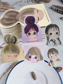 150pcs/Set DIY Jewelry Packaging Cards, Hair Accessory Display Cards For Hair Claws Bands, Blank Display Holders For Small Items (Cards Only, Hair Clips Not Included) - A - View 5