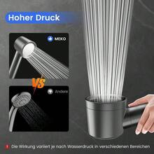 Water Saving 30% High Pressure Hand Held Shower Head With Built-In Filtration, 3 Function Settings, 1.5 Metre Hose And Silicone Massage Nozzle For Pleasant Shower Routine - A - View 4