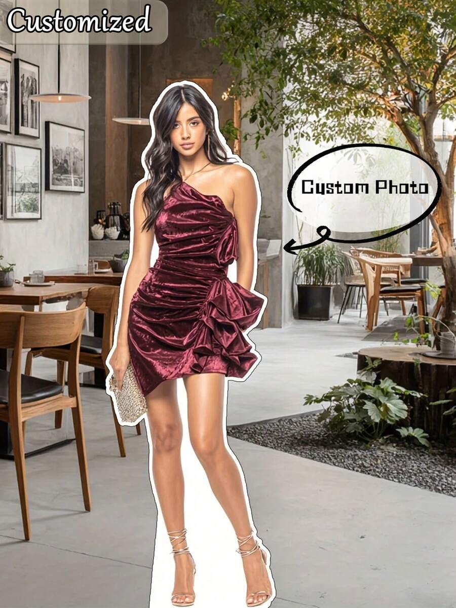 Custom Life-Size Cardboard Cutout Standee, Personalized High-Resolution Standee, Upload Your Photo - Available In Multiple Sizes, Suitable For Weddings, Graduations, Birthdays - Multicolor - View 1