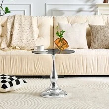 Tables - Silver + Glass+Metal - View 6