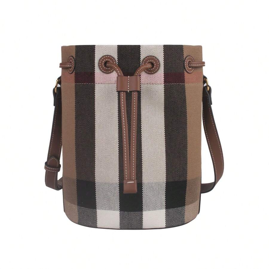 Burberry Plaid Women's Shoulder Bag 80840451 - 米棕色80840451 - 查看 1