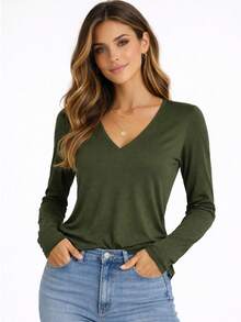 Women Blouses - Green - View 1