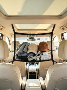 Car Roof Hanging Storage Net, Extra Large Capacity Roof Luggage Net, Car Storage Bag, Roof Storage Net, Organizer Bag - Roof Storage Net - View 4