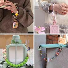 5/10/20/30pcs Random Color Flower Keychain, Double-Sided Enamel Spring Key Ring With Trigger Hook, Suitable For Handmade & Jewelry Making, Car Accessories, Bag Charms, School Cute Gothic Y2K Bag Decor, Lanyard With ID Card Holder, Car Accessory Bag Charm - Flower Keychain - View 7