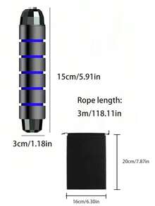 Fast Jump Rope With Non-Slip Foam Handle Adjustable Length Smooth Bearings Weighted Steel Speed Skipping Rope For Adults Men Women Jump Ropes For Aerobic Exercise Fitness Home Workouts Weight Loss Fat Training Gym Equipment Accessories - Multicolor - View 11