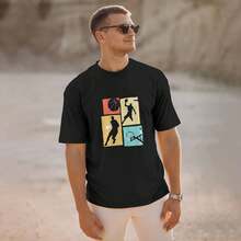 Camiseta de Jugadores de Baloncesto – Camiseta con Gráfico de Aro Colorido para Fans de Deportes - forma - Ver 8