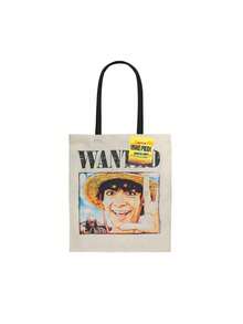 1pc Toei Animation Canvas Tote Bag, Cartoon Character Handbag, Reusable Shopping Bag, Travel/School Backpack, Fan Gift - 1 Pc - View 5