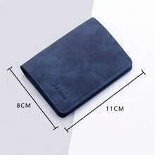 1pc PU Leather Travel Passport Holder, RFID Blocking Multifunctional Portable Passport Cover Document Storage Wallet With Zipper Design And Multiple Card Slots - Multicolor - View 6