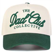 1件裝 男士 THE DAD CLUB COLLECTIVE 卡車司機帽，個性化字母刺繡棒球帽，街頭時尚五片帽，戶外防曬休閒帽，適合春夏/秋冬旅行、海灘度假 - 彩色 - 查看 11