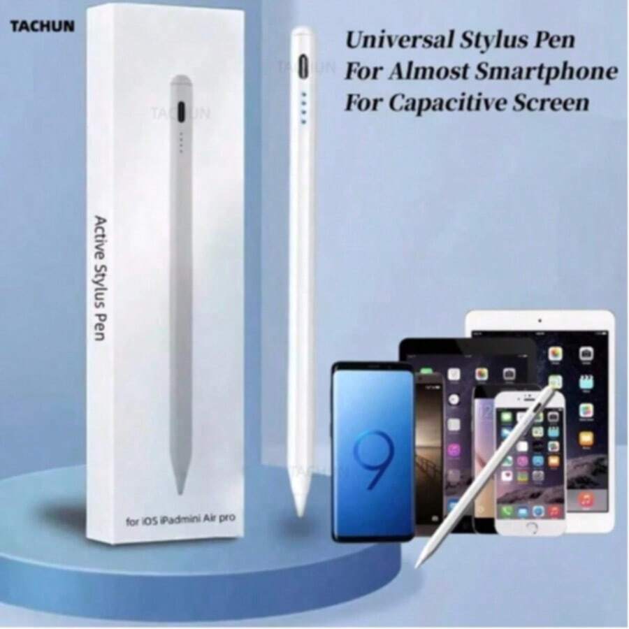 Stylus Pen Layar Sentuh Kapasitif, Mendukung Pengisian Cepat, Sensitivitas Presisi Tinggi, Kompatibel dengan Smartphone dan Tablet iOS/Android - Kompatibel dengan iPad, Galaxy, Kindle, Aksesori Tablet, Kapasitas Baterai 90mAh