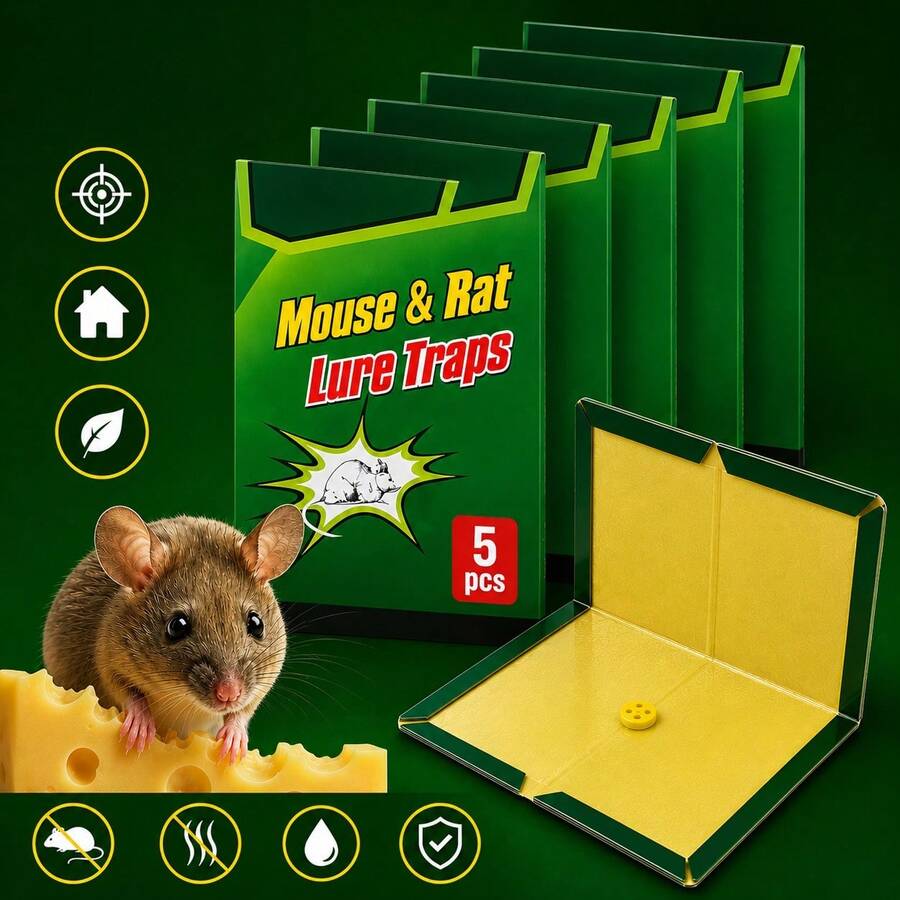 5PCS Mouse & Rat Traps – Foldable Traps For Home & Garage - Mouse Trap - View 1