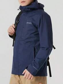 Columbia Jaket Hiking Gunung Outdoor Pria Terbaru, Jaket Olahraga Tahan Air dan Angin - Royal Blue - View 1
