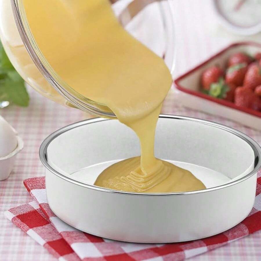 50 lembar/1 lembar Kertas Perkamen Putih Potong Siap Pakai, Anti Lengket, Tahan Minyak, Tahan Panas, Tahan Lama dan Mudah Dibersihkan. Cocok untuk Cetakan Kue Bulat dan Cetakan Kue Keju yang Dapat Dilepas, Ideal untuk Memanggang Kue Natal dan Hari Raya. - MultiWarna - View 1