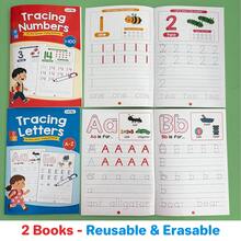 Lachilly Cuaderno de práctica de escritura para niños: trazado de letras y números, con líneas, actividades de aprendizaje, desarrollo de habilidades de escritura temprana, esencial para el aula - Juego completo de 2 libros - Ver 11