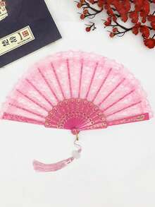1件/2件新娘婚禮裝飾道具套裝，蕾絲傘與蕾絲塑膠扇，歐式婚禮新娘傘，戶外婚禮裝飾傘扇套組，最佳禮物，婚禮攝影道具，白色花卉蕾絲復古陽傘，白色蕾絲陽傘新娘傘，優雅新娘傘適用於婚禮、花園派對、維多利亞時代拍照道具、服裝角色扮演 - 彩色 - 查看 17