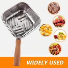 3Pcs Square Stainless Steel Deep Fryer Pot Set With Frying Basket & Tongs, Multi-Purpose Deep Cooking Pan, Ideal For Chips, Fried Food & Boiling, Household Kitchen Cooking Tool - View 8