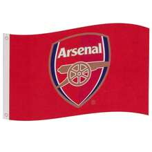 Arsenal FC Core Crest Flag - Red - View 1