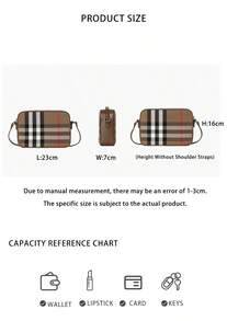 Burberry Check Patterned Women's Camera Bag 80844951 - 棕色拼色80844951 - 查看 10