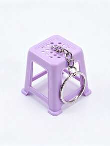 Mini Stool Keychain, Cute Colorful Chair Bag Charm, Realistic Square Stool Pendant, Car Key Ring Accessory, Party Favor, Birthday Christmas Gift - Multicolor - View 12