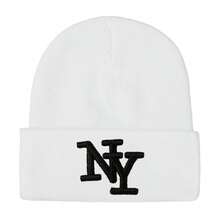New Embroidered New York Winter Unisex Knit Hat, Warm Soft Fashion Versatile Beanie - Multicolor - View 5