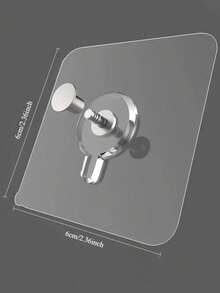 1/10/20/30/50pcs Transparent Picture Frame Hooks, Strong Self-Adhesive Picture Frame Hooks, Damage-Free Hooks, Suitable For Photo Albums And Artworks, No Drilling Required, Bathroom And Kitchen Wall Hooks, Suitable For Glass/Tile/Wood/Metal Surfaces - Multicolor - View 4