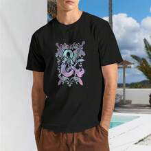 & Candy Color Logo Men's T Shirt - Shape - View 1