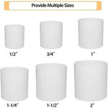Water Pipe Connector, White PVC, Socket Joint, Water Tank Connector, White PVC Water Pipe Connector Socket Straight Joint 1/2", 3/4" Pipe Fittings 5pcs Or 2pcs, Pipe Fittings 40 PSI - A - View 8
