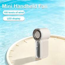 1pc High-Speed Mini Handheld Fan X688 USB Rechargeable Long Battery Life Turbo Powerful Portable Outdoor Small Fan 1800mAh - Multicolor - View 14