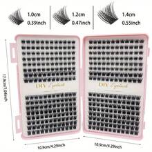 384pcs Single False Eyelashes, Eyelash Book, Cluster False Eyelashes, Home DIY Eyelash Extensions, Cluster False Eyelashes, Single False Eyelashes, False Eyelashes, False Eyelashes - C - View 7