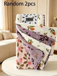 Floral Pattern Dish Cloth, Quick Dry Thickened Extra Wide Kitchen Towel, Soft & Breathable, Suitable For Bath Towel, Car Polishing Pad, Dish Washing Or Glass Cleaning - Multicolor - View 14