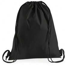 Westford Mill Organic Premium Cotton Gym Sack - Black - View 2