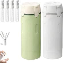 2026 New 4-In-1 Travel Refillable Bottles - Includes Four 30ml Refillable Bottles | Leak-Proof Portable, Leak-Proof Travel Containers, Portable, Transparent With Scale And Labels, Suitable For Shampoo, Body Wash, Lotion, Etc. - Multicolor - View 7