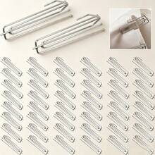 Pack Of 50 Four Prong Curtain Pleat Hooks, Metal Curtain Hooks For Curtains, Rings And Rails - 50pcs - View 1