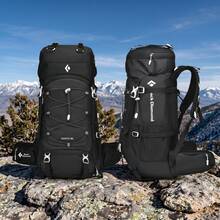 Black Diamond 48L Multi-Functional Mountaineering Backpack Large Capacity Waterproof Travel Backpack For Outdoor Adventures - Black - View 4