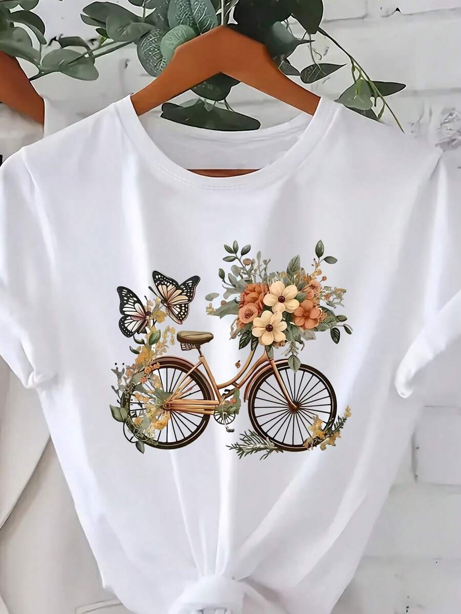 Women T-Shirts - 白色 - 查看 1