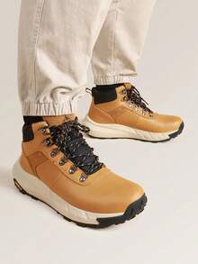 Men's Waterproof Hiking Boots Lightweight, Mid-Cut Trekking Shoes With DriftShield Technology Designed For Outdoor Enthusiasts - 棕色 - 查看 3