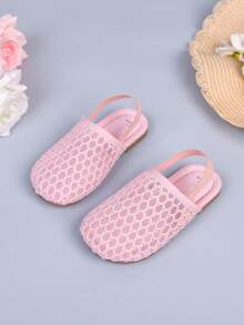 Infant Toddler Mesh Closed Toe Sandals, Soft Sole Anti-Slip Walking Shoes For Baby Girls, Summer Autumn New Style - Pink - View 4