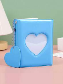 Minimalist Solid Color Photo Storage Album - Used For Storing Photo Albums, Heart-Shaped Hollow Photo Card Holder, Suitable As A Small Gift For Colleagues, Family And Loved Ones - Multicolor - View 10