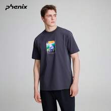 +Phenix Outdoor Casual T-Shirt Unisex 2026SS New Cool-Touch Printed Crew Neck Knitted Short Sleeve - Mystic Purple - View 2