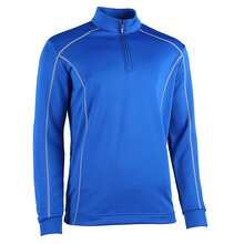 Rhino Mens Seville 1/4 Zip Midlayer Sports Top/Long Sleeved Tee - Royal - View 2